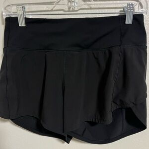 Lululemon Speed Up High Rise Shorts-Black-4” Inseam
